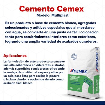 Cemento Multiplast Cemex 40 kg
