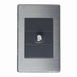 Placa Toma Coaxial Anodizada marca Lucek modelo BP18MA