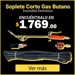 Soplete corto gas butano