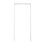 Marco para Puerta Metálico 85 x 213 cm Blanco