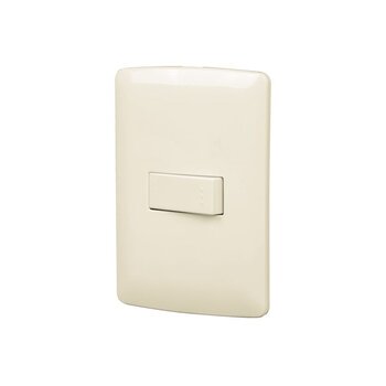 Placa Armada Volteck Línea Italiana 1 Apagador Sencillo