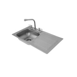 Fregadero M402 marca Eb Técnica 76 x 44 cm 1 Tina 1 Escurridor