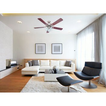 Ventilador de Cielo Classic Plus 52 pulg Níquel Cepillado