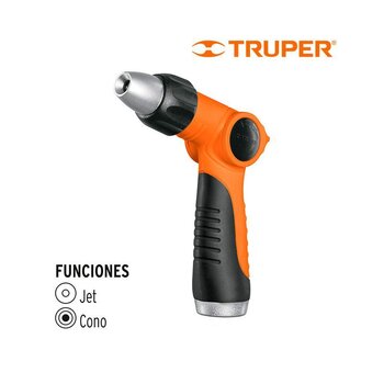 Pistola Plástica Gatillo Regulable Truper 2 Funciones